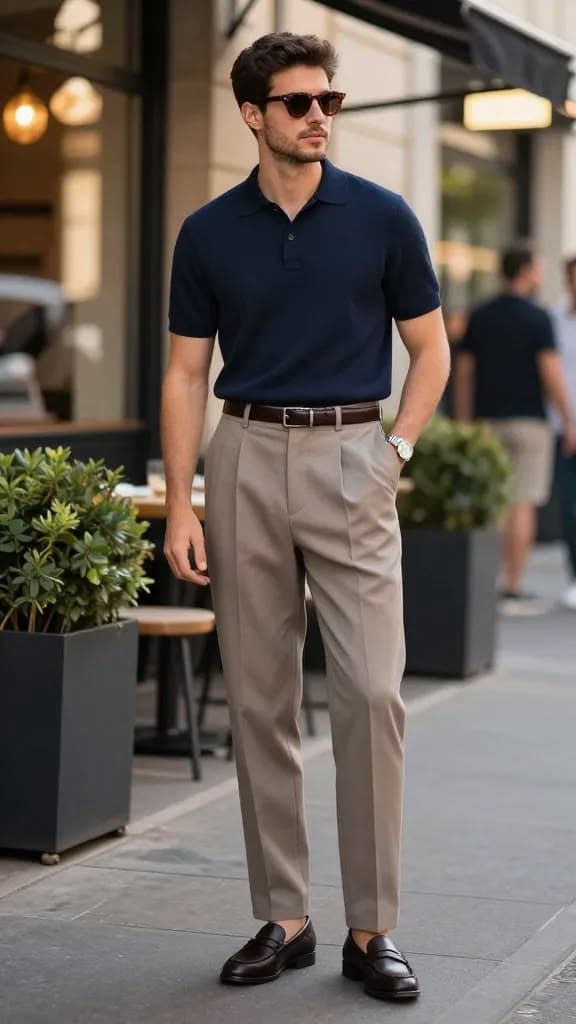 Formal pant in 2 way lycra — photo 1